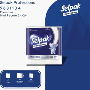 Selpak Professional Premium Mini Peçete 24x24 cm 50 li (24 Adet)