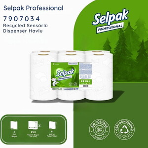 Selpak Professional Recycled Sensörlü Havlu - 21cm x 135 metre, 6'lı