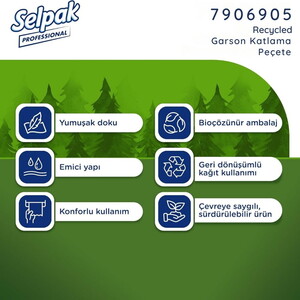  Selpak Professional Recycled Garson Katlama Peçete 48'li