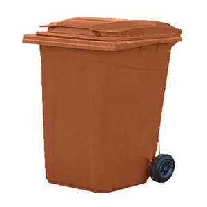 Plastik Çöp Konteynerı 240L Kahverengi