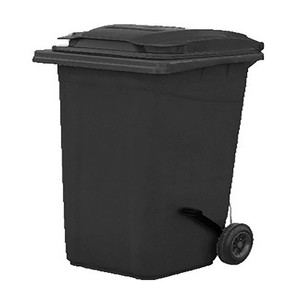 Plastik Çöp Konteynerı 120L Pedallı Siyah