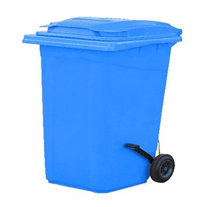 Plastik Çöp Konteynerı 120L Pedallı Mavi