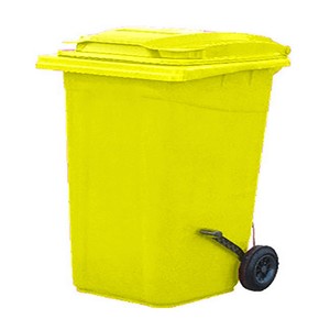 Plastik Çöp Konteynerı 120L Pedallı Sarı