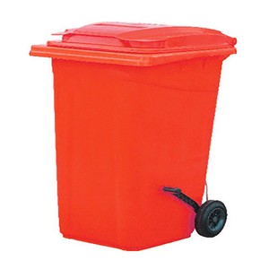 Plastik Çöp Konteynerı 120L Pedallı Kırmızı