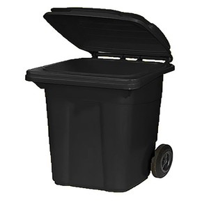  Plastik Çöp Konteynerı 80L Siyah